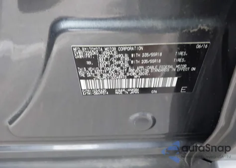 2016 Toyota Rav4 Hybrid Limited from USA, damaged, VIN JTMDJREV1GD048973